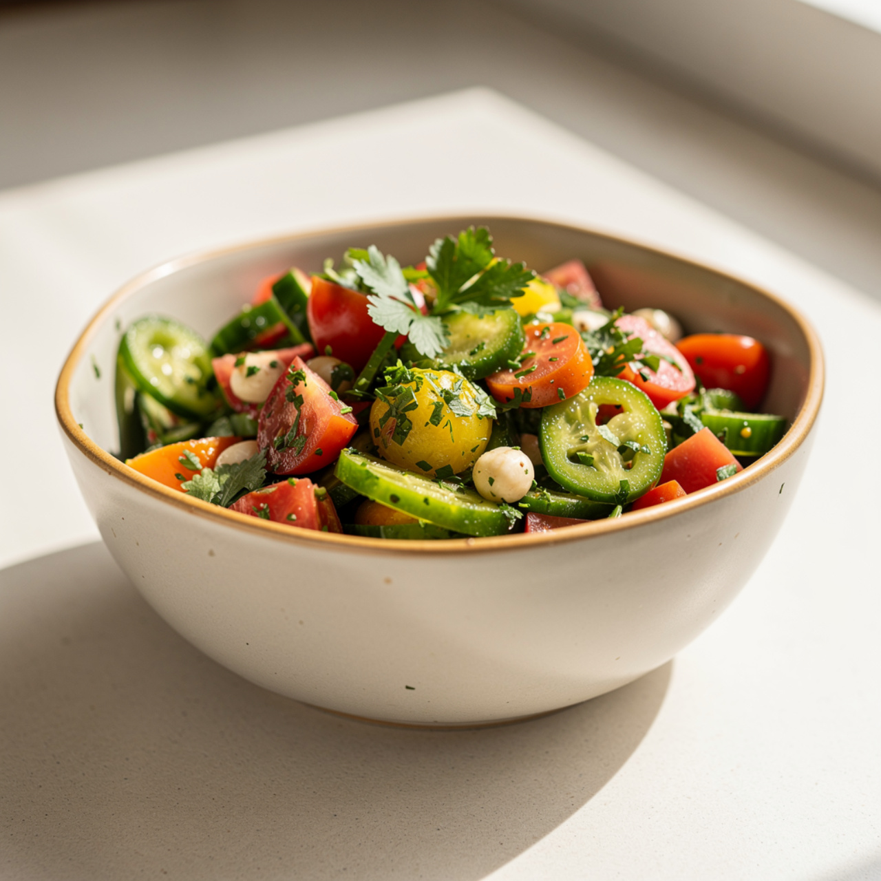 Turkish Shepherd Salad (Çoban Salatası) – Fresh, Bright, and Irresistible